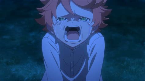 emma from the promised neverland crying